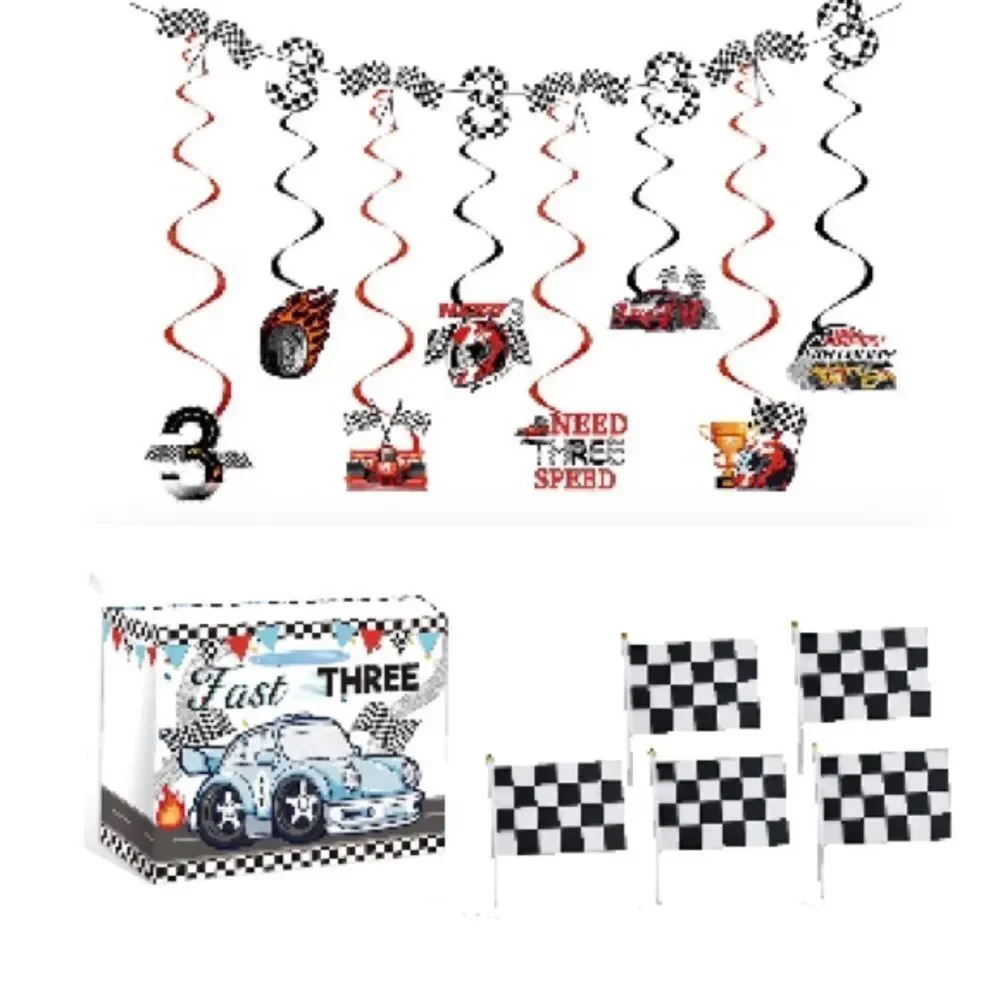 Race Car Party Decoration Set (3 year old)
